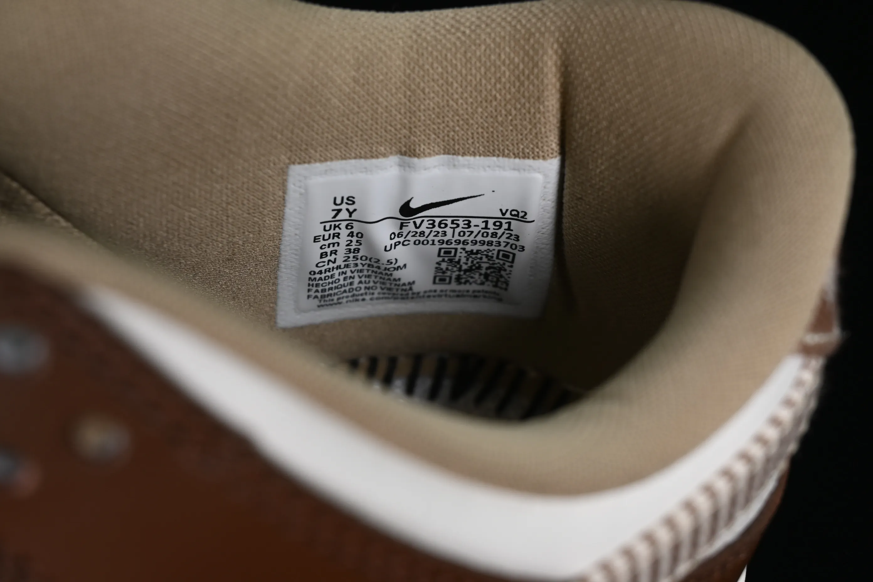 All categories Nk SB Dunk series Nk SB Dunk Low low-top sneakers F version Nk Dunk Low "Brown Plaid" white and brown stitching SB low-top casual sneakers FV3653-191